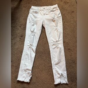 VENUS White Distressed Women Jeans